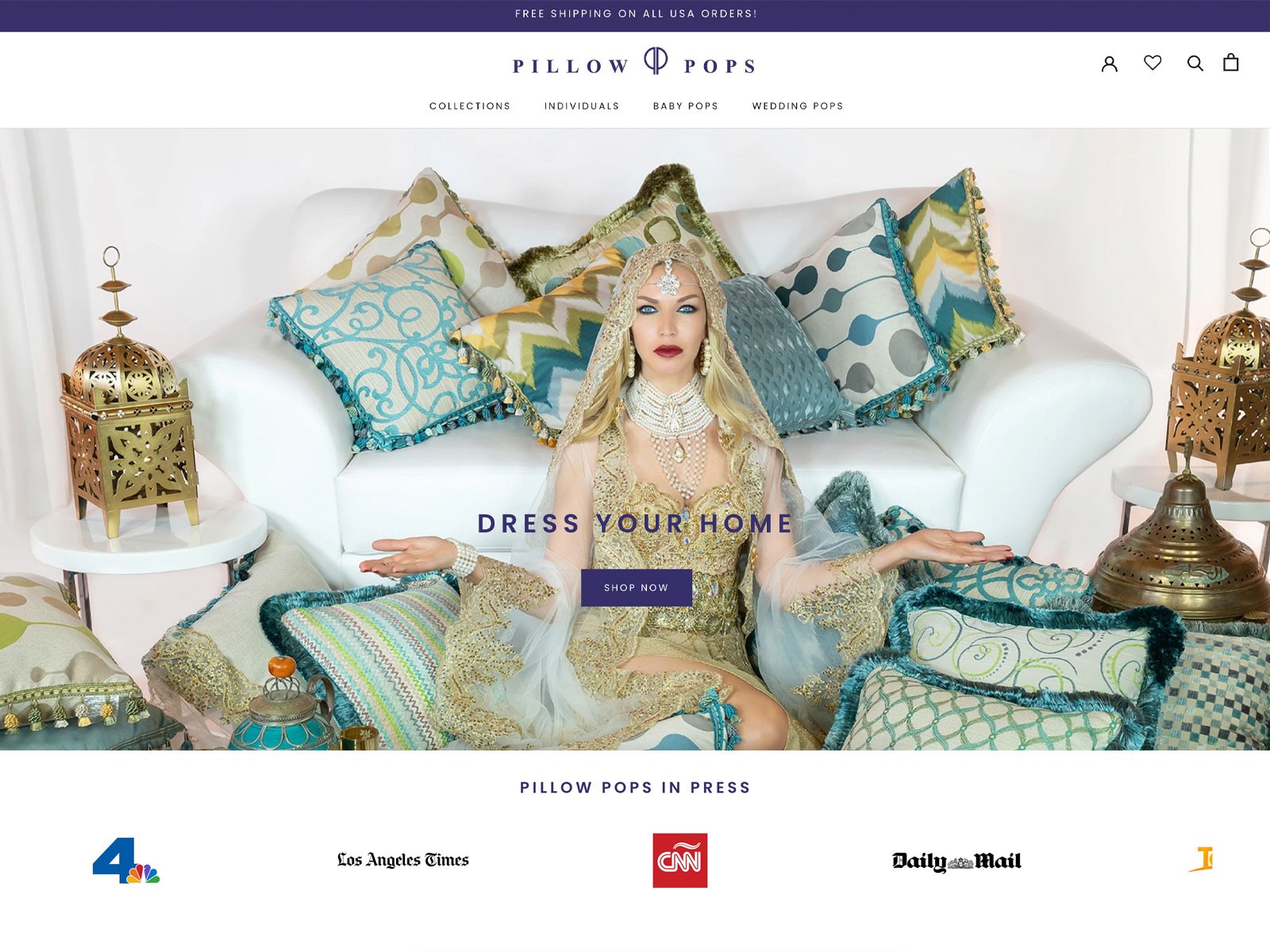 Shani Moran founded Pillow Pops with the goal of empowering people to express their personal style through home decor. 