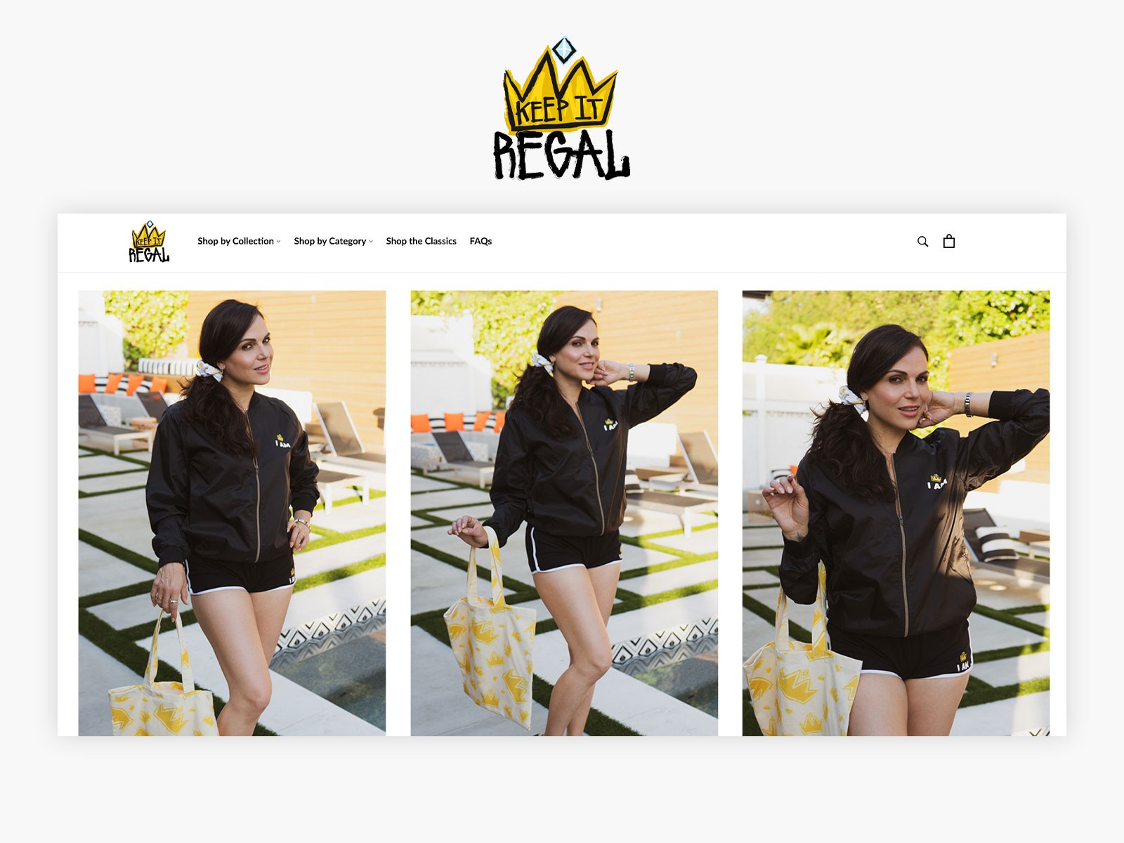 Keep it Regal is a clothing brand created by American actress and producer Lana Parrilla. 